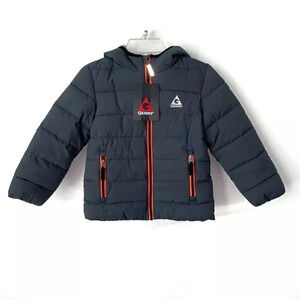 Gerry Puffer Jacket Kids 4T Zip Close Hood Zip Pockets Lining Winter Cozy NWOT